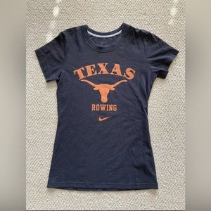 Nike University Of Texas Rowing Women’s Dri FIT T-Shirt Size Small Black EUC